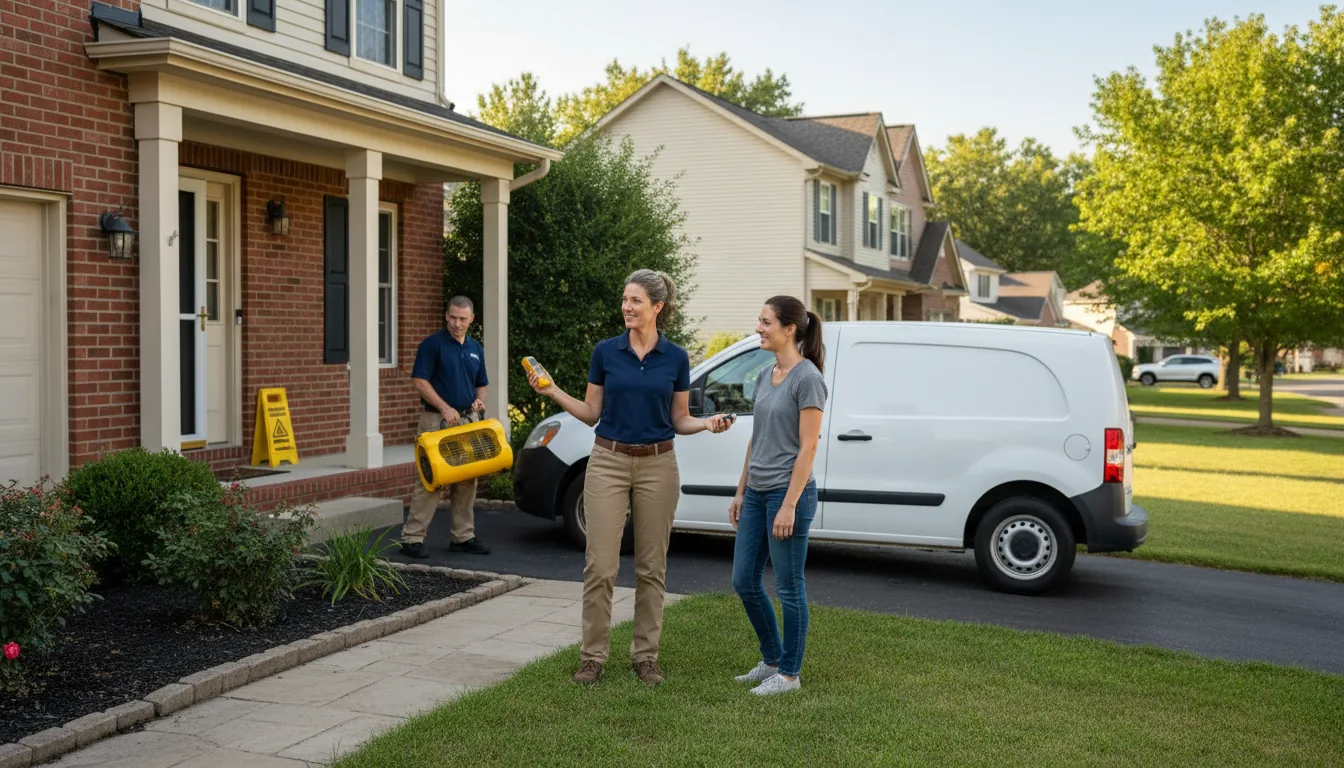 Residential water damage restoration in Lenoxville, PA